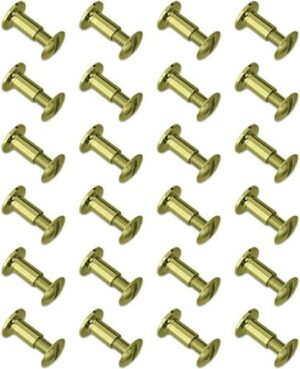 GROVTEC BRASS CHICAGO SCREWS - 24-PACK