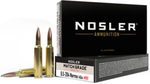 NOSLER MATCH 6.5X284 NORMA - 140GR CUSTOM HPBT 20RD 10BX/CS