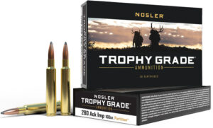NOSLER TROPHY 280 ACK IMP - 160GR PARTITION 20RD 10BX/CS