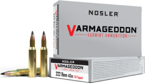 NOSLER VARMAGEDDON 222 REM - 40GR FBT 20RD 10BX/CS