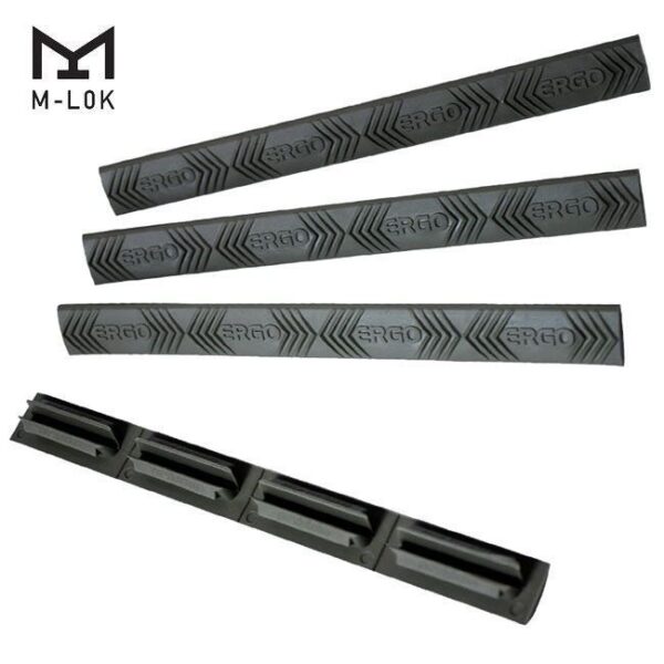 ERGO 4-Slot M-LOK WedgeLok Rail Cover (4PK) - Black - Image 2