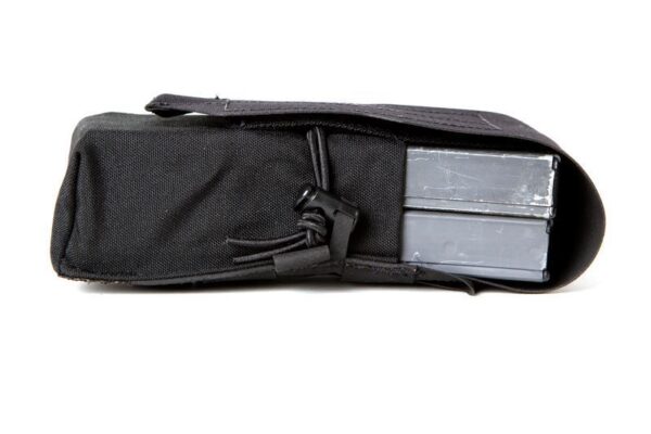 Blue Force Gear-Double M4 Mag Pouch - Classic style with flap - Black - Image 2