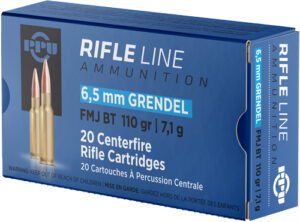 PPU 6.5 GRENDEL 110GR FMJ-BT - 20RD 25BX/CS