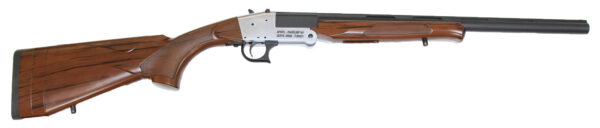 Rock Island TK105 Traditional Single Shot 20 Gauge with 20" Black Parkerized Barrel, 3" Chamber, 1rd Capacity, Silver Anodized Metal Finish & Woodgrain Finish Synthetic Stock Right Hand (Full Size)