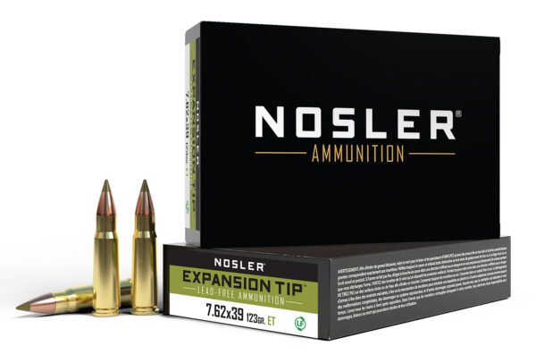 Nosler 40040 E-Tip  7.62x39mm 123gr E Tip Boat Tail 20 Per Box/10 Case