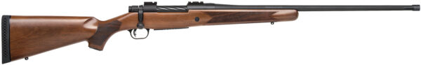 Mossberg 28130 Patriot  7mm Rem Mag 3+1 24" Threaded/Fluted Barrel w/Recessed Match Crown, Matte Blued Metal Finish, Spiral Fluted Bolt, Walnut Stock, Drop Box Magazine, Adjustable LBA Trigger