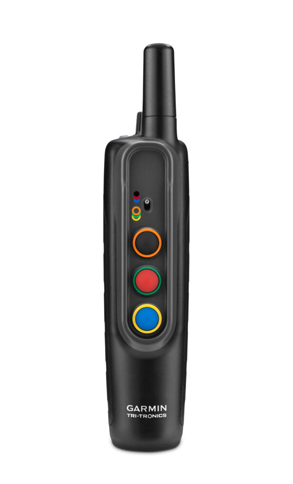 Garmin 0100120100 Pro 70 Handheld Black w/BarkLimiter, 1-Hand Operation, Color Coated Buttons Rechargeable Li-ion Up to 6 Dogs 1 Mile Range