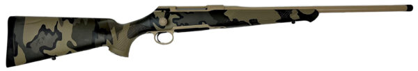 Sauer S1KVIAST65CT 100  6.5 Creedmoor 5+1 22" Threaded Barrel & Steel Receiver, Tan Metal Finish, KUIU Verde Camo Ergo MAX Synthetic Stock, Adjustable Single-Stage Trigger, Three-Position Safety
