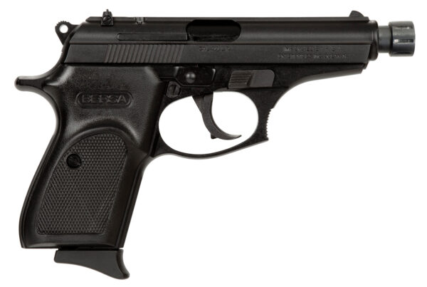 Bersa T22MX Thunder  Micro-Compact Frame 22 LR 10+1, 3.50" Black Steel Threaded Barrel, Matte Black Serrated Slide & Aluminum Frame w/Beavertail