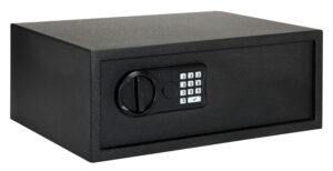 SnapSafe 75435 Keypad Safe  XL Keypad/Key Entry Black Steel 20.50" x 14.80" x 8"