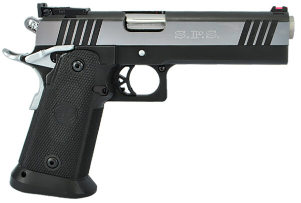 TriStar 85674 SPS Pantera 1911 9mm Luger 18+1, 5" Stainless Steel Barrel, Black Chrome Serrated Steel Slide, Black Steel Frame w/Beavertail, Black Polymer Grip