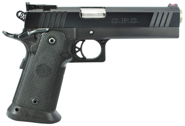 TriStar 85675 SPS Pantera 1911 9mm Luger 18+1, 5" Stainless Steel Barrel, Black Chrome Serrated Steel Slide, Black Steel Frame w/Beavertail, Black Polymer Grip