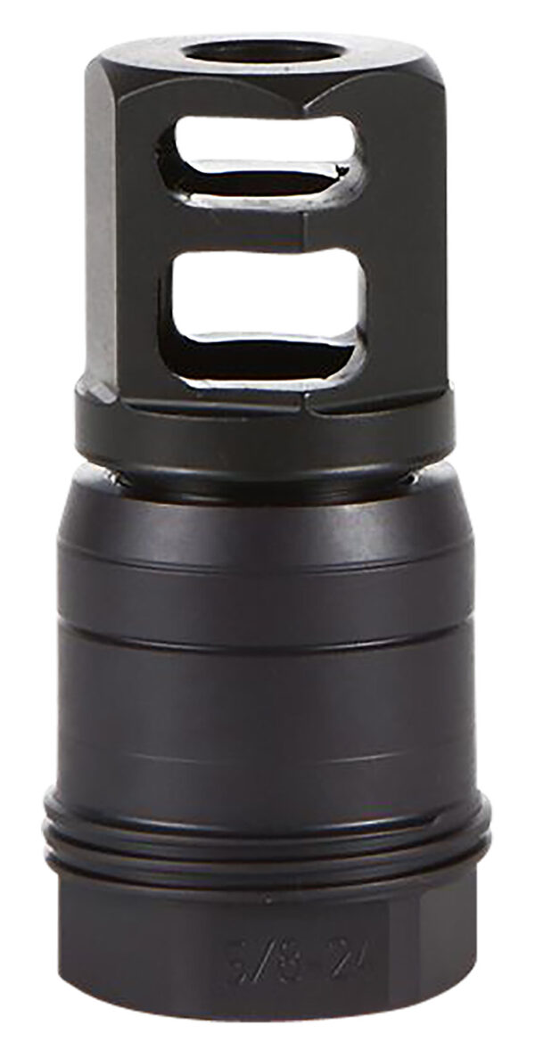 Sig Sauer SL76258X2490DEGM Clutch-Lok QD Muzzle Brake Black Stainless Steel with 5/8" 24 tpi Threads for 7.62mm 90 Degree Taper