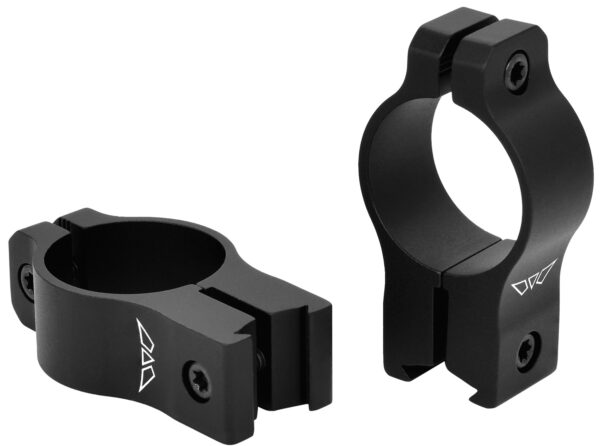Warne V422M Rimfire Rings Vapor Matte Black Aluminum 1" Tube High Rimfire/Vertical Split 3/8" Dovetail, 0 MOA