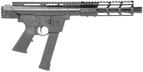 Tactical Superiority SIA-TAC09-085 Tac-9  9mm Luger 8.50" Black Hard Coat Anodized Rec Picatinny Rail End Cap Black A2 Grip