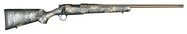 Christensen Arms 8010107300 Mesa FFT 6.5 Creedmoor 4+1 20" Threaded Barrel, Burnt Bronze Cerakote, Green with Black/Tan Webbing Stock