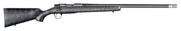 Christensen Arms CA10299414411 Ridgeline  308 Win 4+1 24" Carbon Fiber/Threaded Barrel, Tungsten Gray Cerakote, Black with Gray Webbing Stock
