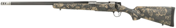 Christensen Arms 8010617100 Ridgeline FFT 6.5 Creedmoor 4+1 20" Carbon Fiber/Threaded Barrel, Stainless Steel, Green with Black/Tan Accents Stock, Left Hand