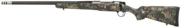 Christensen Arms 8010617500 Ridgeline FFT 7mm-08 Rem 4+1 20" Carbon Fiber Threaded Barrel, Stainless Steel, Green with Black/Tan Accents, Stock, Left Hand