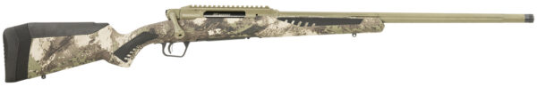 Savage Arms 58023 Impulse Big Game 243 Win 4+1 22" Threaded, Hazel Green Barrel/Rec, Woodland Camo AccuStock with AccuFit, Includes Detachable Box Mag