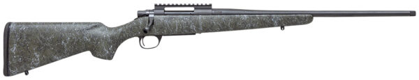 Howa HCSL65CGBG M1500 Super Lite Full Size 6.5 Creedmoor 5+1 20" Blued Threaded Barrel, Blued Picatinny Rail Steel Receiver, Green w/Gray and Black Webbing Fixed Stocky's Synthetic Stock