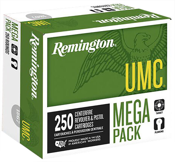 Remington Ammunition 23781 UMC Mega Pack 45ACP 230gr Full Metal Jacket 250 Per Box/4 Case