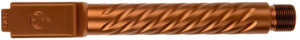 Ballistic Advantage BAPSG175T3R Premium Series  Threaded/Spiral Fluted, 9mm Luger, Copper PVD, Fits Glock 17 Gen 5