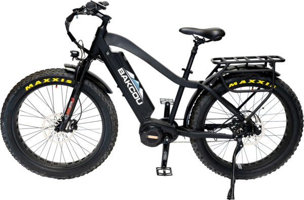 Bakcou E-bikes B-MJ-B-B25 Mule Jager Matte Black 18" w/Stand Over Height of 29.50" Frame, Rohloff E-14 (500/14) Speed Hub Bafang M620 Ultra Motor, 35+ mph Speed