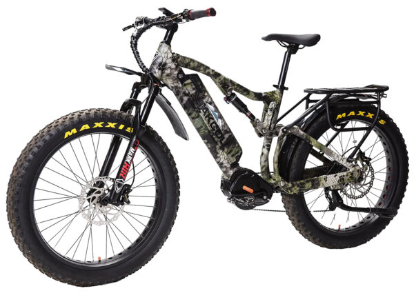 Bakcou E-bikes B-S19-KRY-B25 Storm 25 Large Kryptek Altitude 19" w/Stand Over Height of 30.50" Frame, Sram 9sp, 40t Front & Sram 11-34t Rear Cassette Bafang M620 Ultra Motor