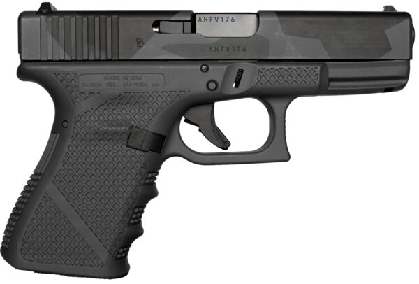 Weapon Works  G19 Gen3 Compact Frame 9mm Luger 15+1 4.02" Black Steel Barrel, Urban Dazzle Grey w/Mesh Stippling Serrated Steel Slide & Polymer Frame w/Picatinny Rail, USA Made
