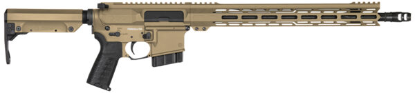 CMMG 28A670CCT Resolute MK4 22 ARC Black Nitride Threaded Barrel, Coyote Tan Cerakote Picatinny Rail Aluminum Receiver, M-LOK Handguard, Black Synthetic CMMG 6 Position RipStock, Black Polymer Grip