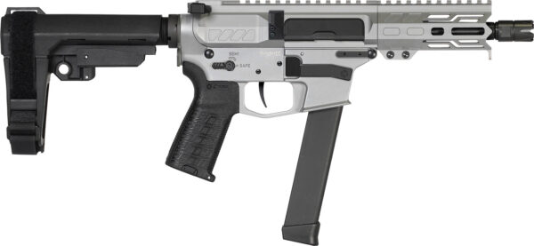 CMMG 99A890FTI Banshee MKGS 9mm Luger 33+1 5" Black Nitride Medium Taper Threaded Barrel, EML 4" M-LOK Handguards, Titanium Cerakote Aluminum Picatinny Rail Receiver, CMMG Zeroed Grips