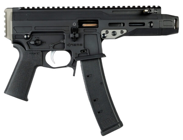 Nemo Arms MNG-9MM-C Mongoose  9mm Luger 35+1 5.80" Black Front Cap Compensator, Black Picatinny Rail Receiver, Black Grip, Ambidextrous