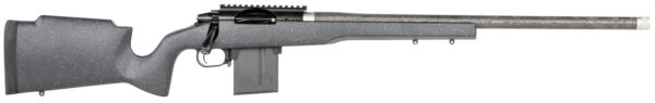 Proof Research 137857 Elevation MTR 2.0 6.5 PRC 22" Carbon Fiber Wrapped Match Grade Threaded Barrel, Black Cerakote Picatinny Rail Steel Receiver, Fixed Proof Black Granite Carbon Fiber Stock