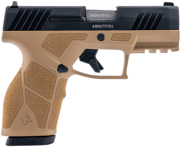 Taurus 1-GX2931T GX2  9mm 13+1 3.37" Matte Stainless Steel Barrel, Matte Black Serrated Stainless Steel Slide, Tan Polymer Frame w/Picatinny Rail, Polymer Grip