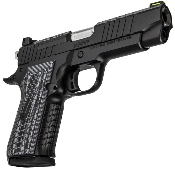 Kimber Mfg.,inc 3100011 KDS9C  9mm 10+1 4.09" KimPro Black Front and Rear Serrations Stainless Steel Slide Gray and Black G10 Crosshatch Grip