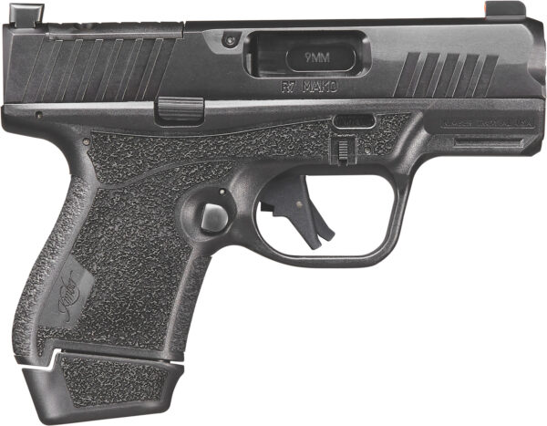 Kimber Mfg, Inc 3800034 R7 Mako Bundle Sub-Compact Frame 9mm Luger 15+1 3.37" Black DLC Match Grade Barrel, Black FNC Nitride Optic Ready/Serrated Stainless Steel Slide, Black Polymer Frame