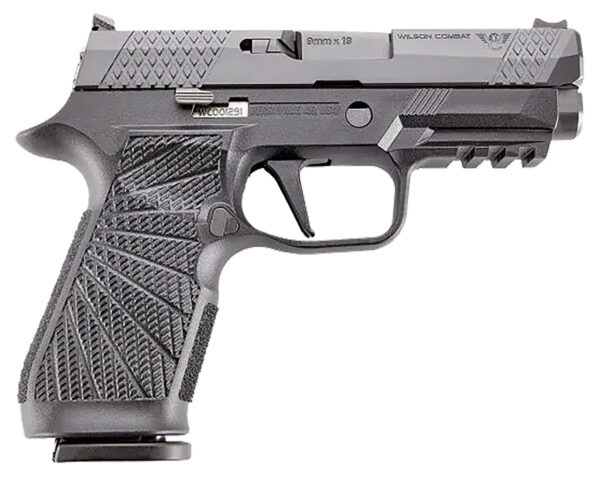 Wilson Combat SIGWCP320C9BATS P320 Carry 9mm 3.90" Black DLC Serrated Stainless Steel Slide