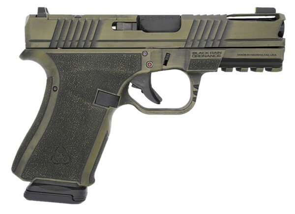 Black Rain Ordnance FLP9MMBGB   Compact Frame 9mm 15+1 4" Stainless Steel Slide