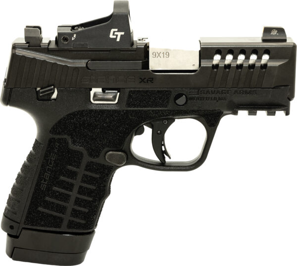 Savage Arms 67054 Stance XR 9mm 13+1 3.20" Natural Black Nitride Ported Stainless Steel Slide Black Glass Filled Nylon Grip Ambidextrous