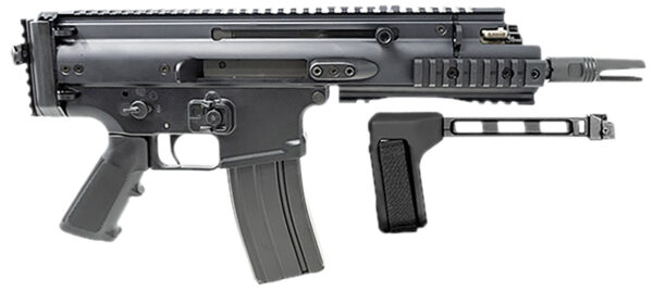 FN 38101882 SCAR 15P 5.56x45mm 30+1 7.50" Black Steel Barrel, Black Anodized Picatinny Rail Aluminum Receiver, SB Tactical Brace, Ambidextrous