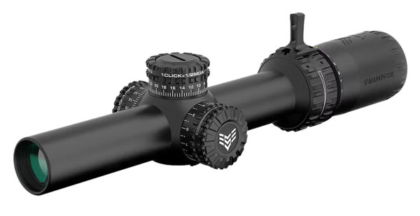 Swampfox Optics ARH11024-GL Arrowhead  Black 1-10x24mm 30mm Tube Guerrilla Dot MIL Green Reticle