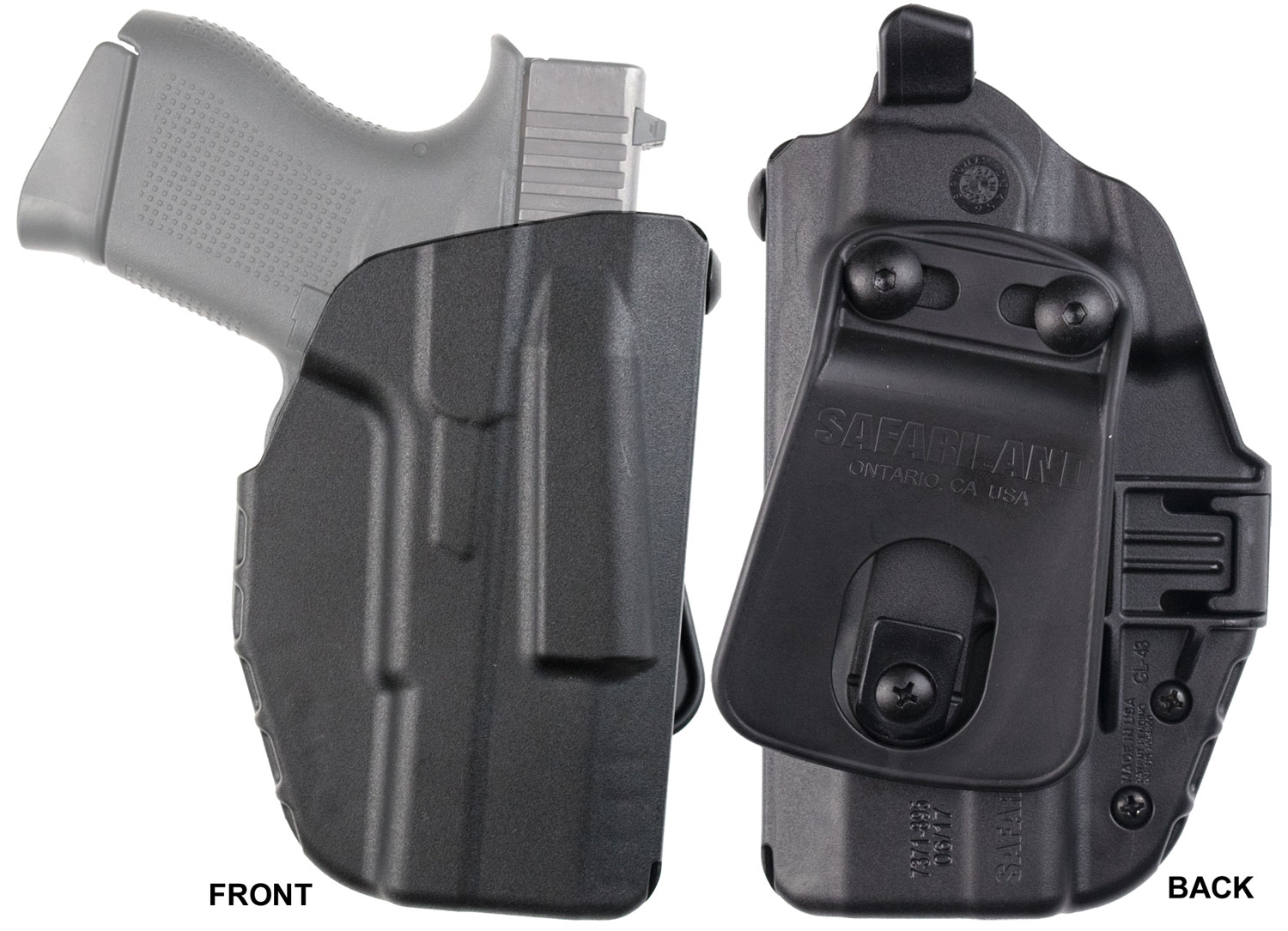 Safariland 737189518411 7371-7TS-ALS OWB SafariSeven Compatible w/Glock 43, Paddle Mount Right Hand