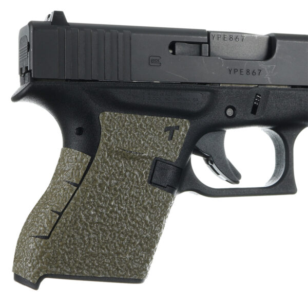 Talon Grips 100M Adhesive Grip  Compatible w/Glock 43, Moss Textured Rubber