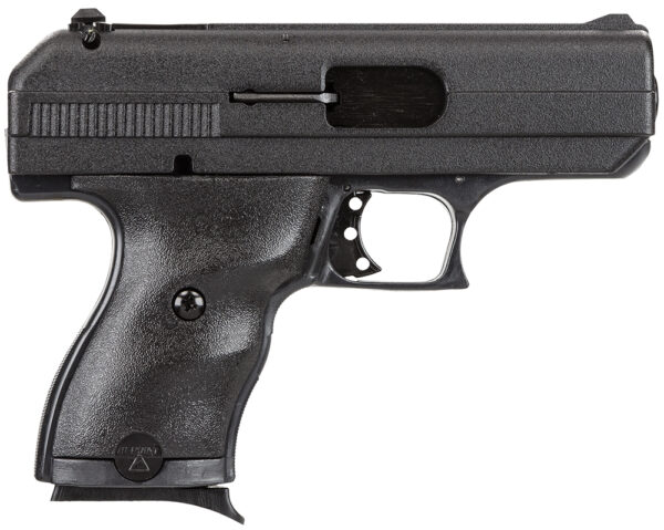 Hi-Point 9NYLOC C9  9mm Luger 8+1 3.50" Black Steel Barrel, Black Powder Coated Serrated Slide, Frame & Polymer Grips, Nylon Holster