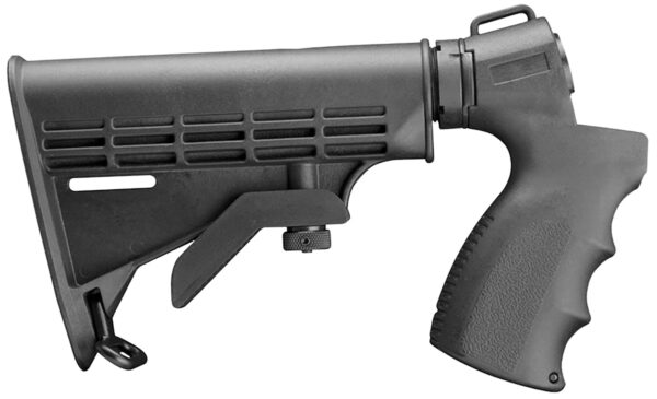 Aim Sports APGSM500 Shotgun  6 Position w/Pistol Grip Black Synthetic for Mossberg 500