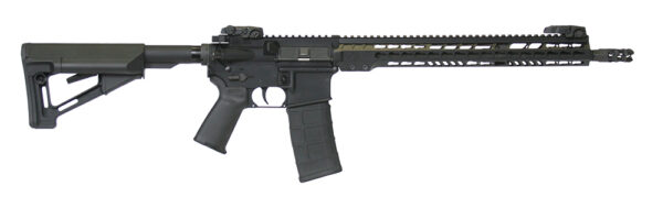 ArmaLite M15TAC16 M-15 Tactical 5.56x45mm NATO 30+1 16" Barrel, Black Hard Coat Anodized Receiver,  Adjustable Magpul STR Collapsible Stock, Magpul MBUS Front & Rear Sights, Flash Hider, Optics Ready