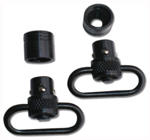 GROVTEC PUSH BUTTON SWIVEL SET - BLACK 1" 2-PACK