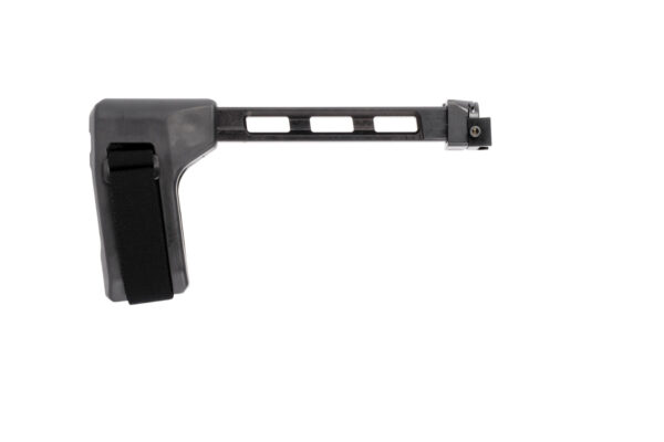 SB Tactical FS1913A01SB SBT  Side Folding Black Synthetic with Hinge, 9.25" OAL & Nylon Strap for AR-Platform with 1913 Picatinny Rail (Tube Not Included)