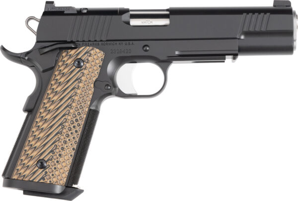 Dan Wesson 01794 Specialist  Full Size Frame 10mm Auto 8+1 5" Stainless Match Grade Barrel, Black Duty Optics Ready/Serrated Steel Slide, Black Duty Steel Frame w/Picatinny Rail, Black/Brown G10 Grip